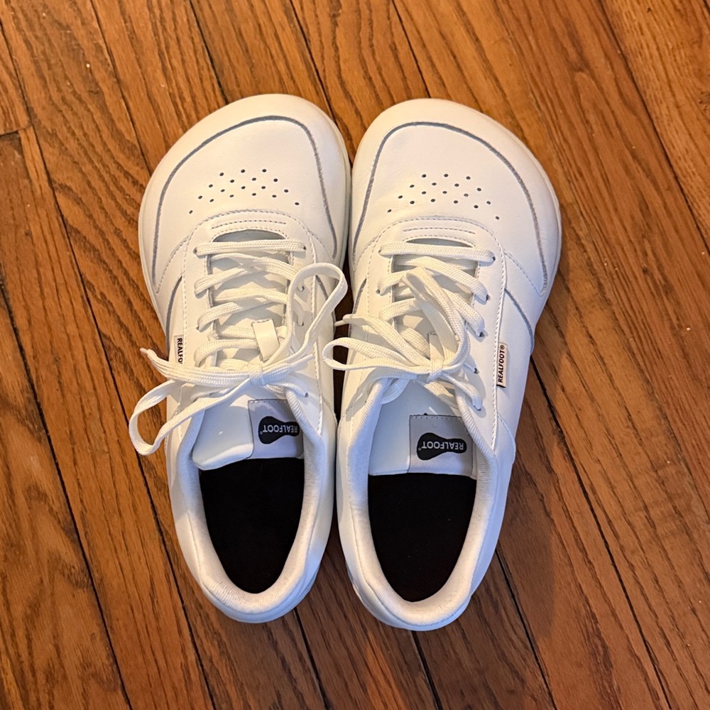Realfoot Pulse White Men’s Leather Low-Top Sneakers - Picture 4 of 7